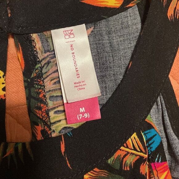 No Boundaries Juniors' high neck walk through dress - Picture 7 of 8